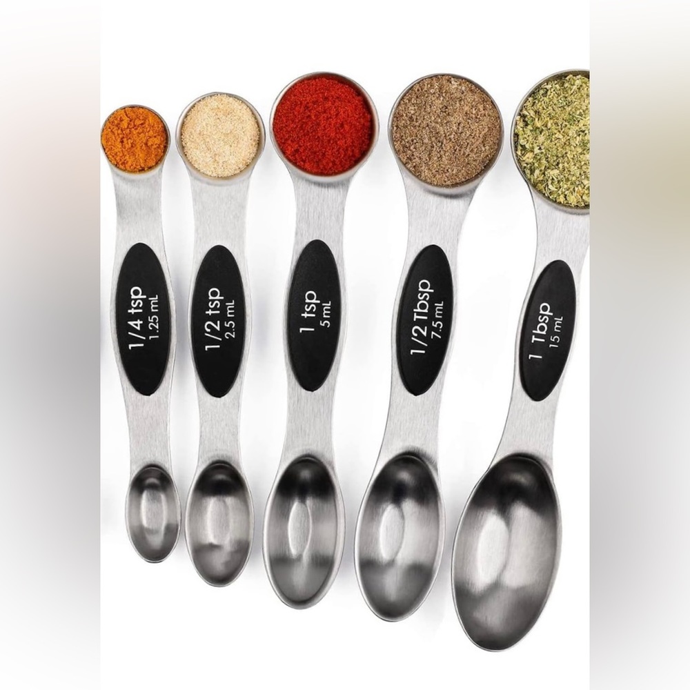 5 PC Magnetic Measuring Spoons Set Stainless Steel